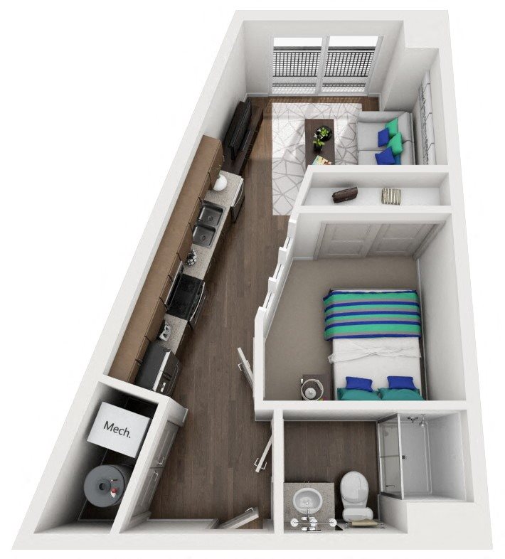 1P Floor Plan 13